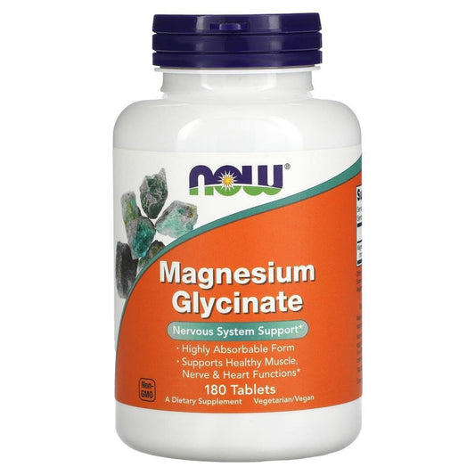 Magnesium Glycinate Now Foods 180 Comprimidos