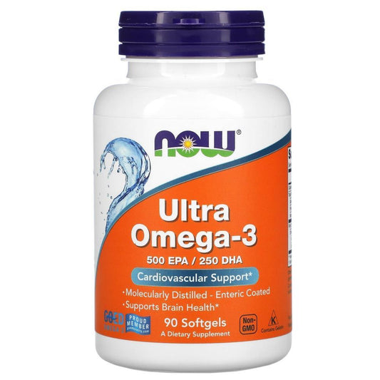 Ultra Omega-3 500 EPA 250 DHA Now Foods 90 Cápsulas