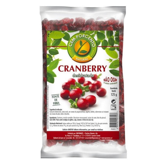 Bagas De Cranberry Cem Porcento 125g